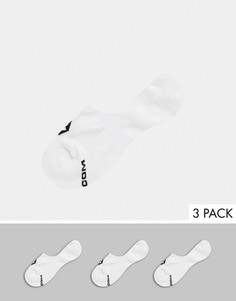 3 пары белых невидимых носков Volcom-Белый