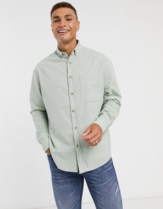 Шалфейно-зеленая oversized-рубашка в стиле 90-х ASOS DESIGN-Зеленый