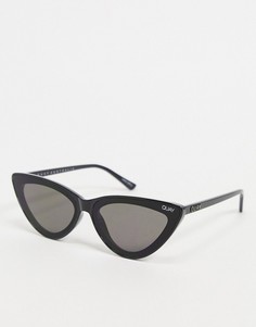 Черные солнцезащитные очки "кошачий глаз" Quay x Lizzo-Черный