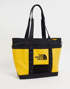 Желтая сумка-тоут в стиле милитари The North Face-Желтый