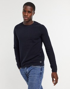Темно-синий джемпер с рукавами реглан Jack & Jones Essentials