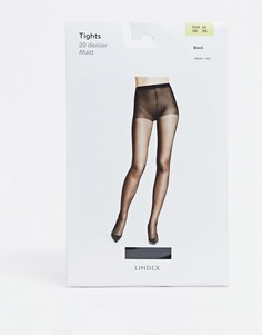 Черные матовые колготки плотностью 20 ден Lindex-Черный