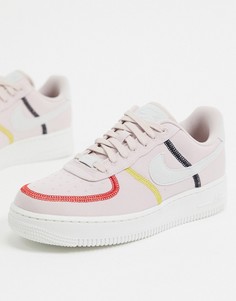 Розовые кроссовки Nike Air Force 1 07-Белый