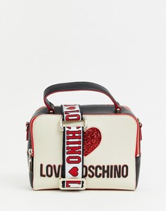 Сумка через плечо с логотипом Love Moschino-Мульти