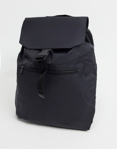 Черный рюкзак с карманом на молнии ASOS DESIGN