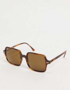 Коричневые черепаховые солнцезащитные очки Rayban-Коричневый