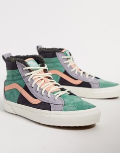Зеленые высокие кроссовки Vans UA SK8-Hi 46 MTE DX-Мульти