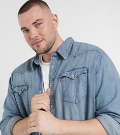 Голубая джинсовая рубашка Levis Big & Tall-Синий Levis®