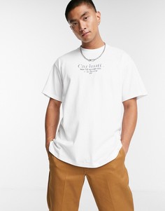 Белая футболка с логотипом на груди Carhartt WIP-Белый