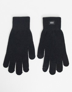 Черные перчатки Jack & Jones-Черный