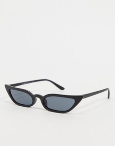 Черные матовые солнцезащитные очки "кошачий глаз" AJ Morgan-Черный