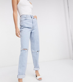 Свободные джинсы в винтажном стиле с завышенной талией ASOS DESIGN Tall-Синий