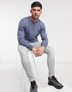 Джемпер с круглым вырезом BOSS-Синий