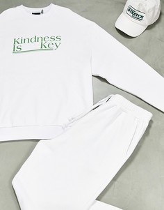 Спортивный костюм в стиле oversized с принтом на груди ASOS DESIGN-Мульти