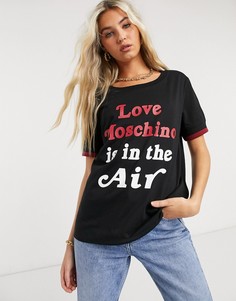 Черная футболка с логотипом Love Moschino-Черный