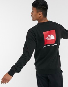 Черный свитшот с круглым вырезом и рукавами реглан The North Face