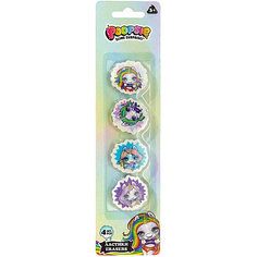 Набор ластиков Seventeen Poopsie, 4 шт