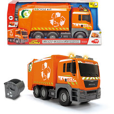 Машинка Dickie Toys Мусоровоз MAN свет, звук, 55 см