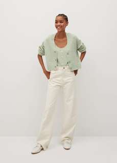 Топ с вышитыми цветами - Margarit Mango