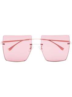 Fendi Eyewear солнцезащитные очки в квадратной оправе