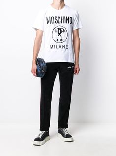 Moschino футболка с принтом Double Question Mark