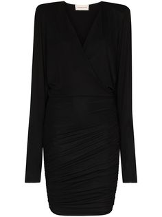 Alexandre Vauthier облегающее платье мини с рукавами летучая мышь