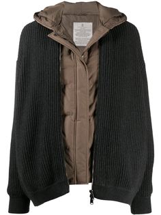 Brunello Cucinelli многослойная куртка в рубчик
