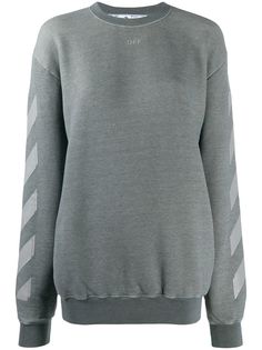 Off-White толстовка с круглым вырезом и логотипом
