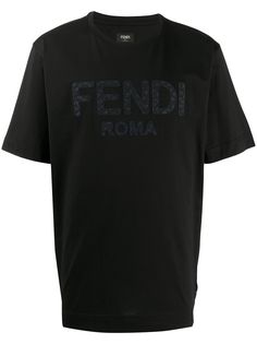 Fendi футболка с аппликацией Fendi Roma