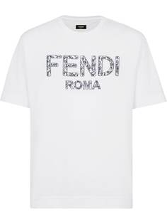 Fendi футболка с логотипом