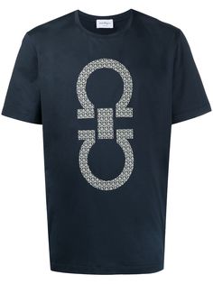 Salvatore Ferragamo футболка с принтом Gancini