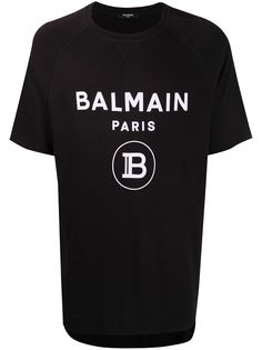 Balmain футболка оверсайз с логотипом