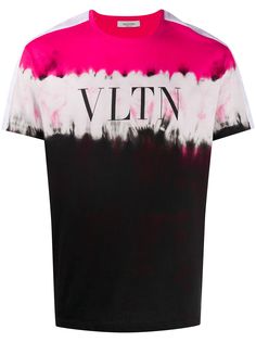 Valentino футболка в стиле колор-блок с логотипом