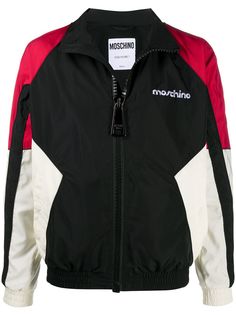 Moschino куртка в стиле колор-блок на молнии