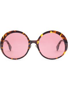 Fendi солнцезащитные очки Promeneye в круглой оправе