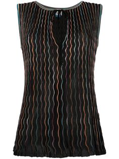 M Missoni блузка тонкой вязки с вышивкой