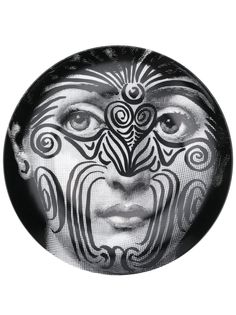 Fornasetti тарелка с принтом Lina Cavalieri