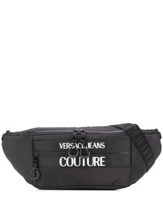 Versace Jeans Couture поясная сумка с тисненым логотипом