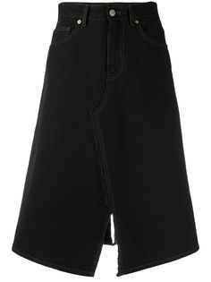 MM6 Maison Margiela джинсовая юбка миди