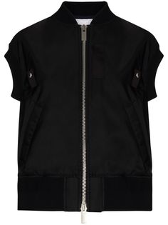 Sacai бомбер с короткими рукавами