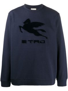 Etro толстовка с фактурным логотипом