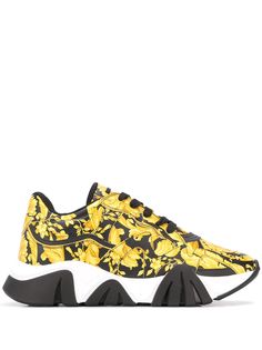Versace кроссовки Squalo с принтом Barocco