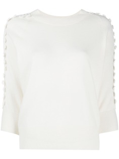 See by Chloé свитер с кружевным воротником