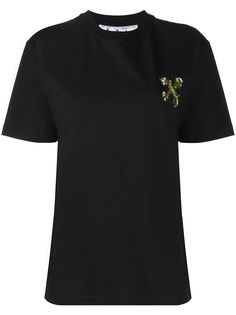 Off-White футболка с вышитым логотипом Arrow