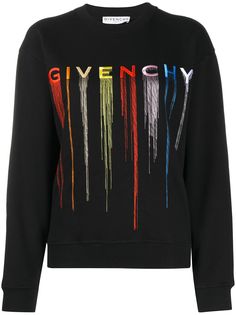 Givenchy трикотажный джемпер с вышитым логотипом