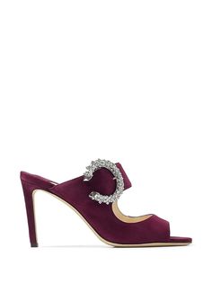 Jimmy Choo босоножки Saf 85 с кристаллами на пряжках