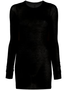 Rick Owens топ тонкой вязки в рубчик