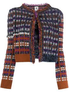 M Missoni кардиган в клетку с эффектом металлик