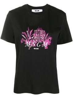 MSGM футболка с графичным принтом