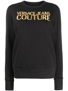 Versace Jeans Couture толстовка с вышитым логотипом